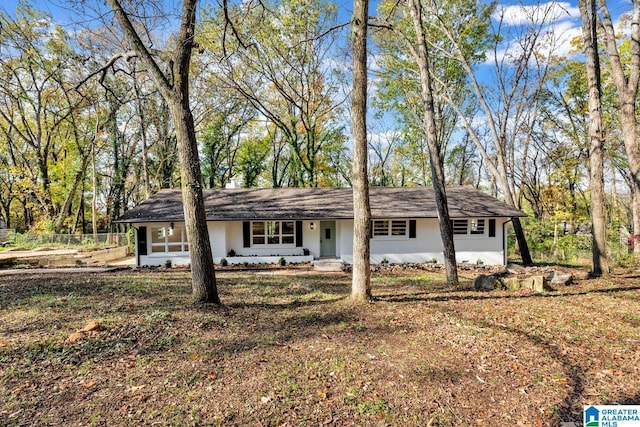 view of ranch-style house