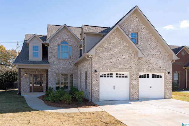 view of front facade featuring a garage