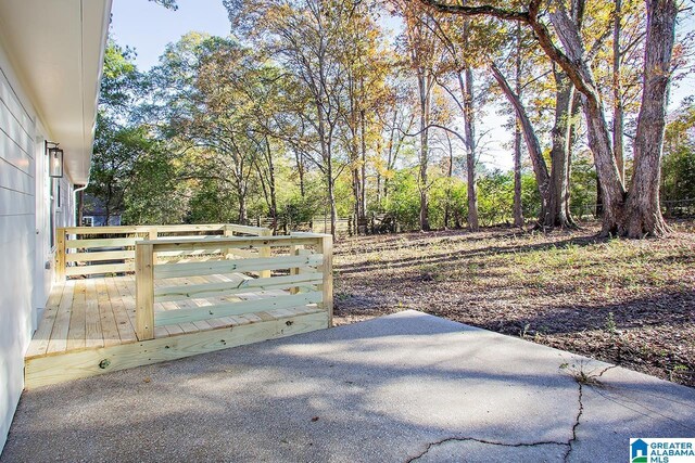 view of gate featuring a deck