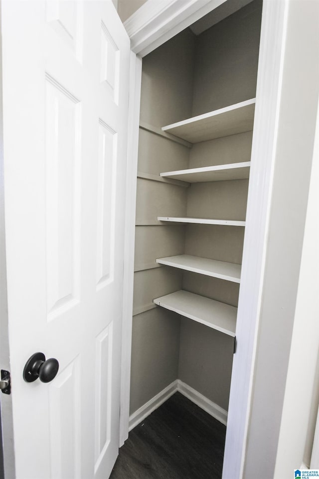 view of closet