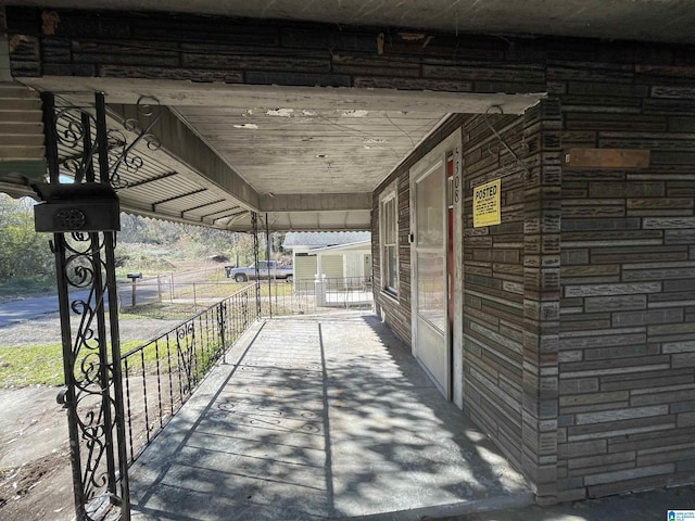 view of patio / terrace with a porch