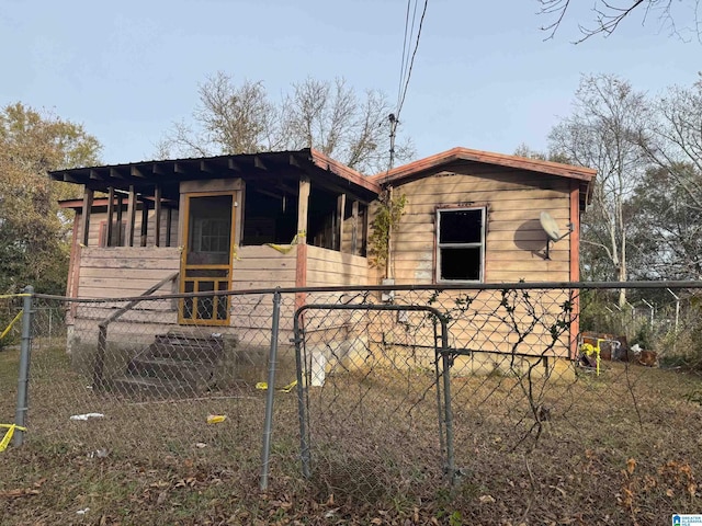 view of front of home