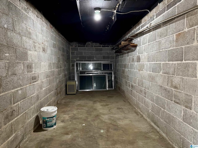 view of basement