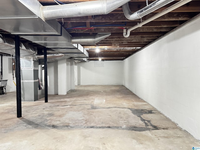 view of basement