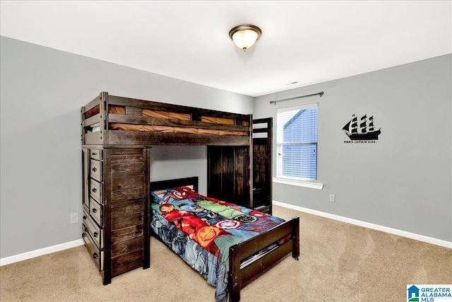 bedroom featuring carpet flooring