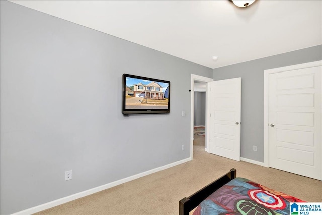 bedroom with carpet flooring