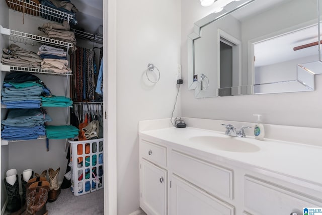 bathroom featuring vanity