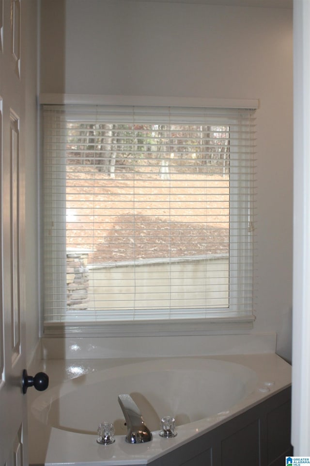 bathroom featuring a bathing tub