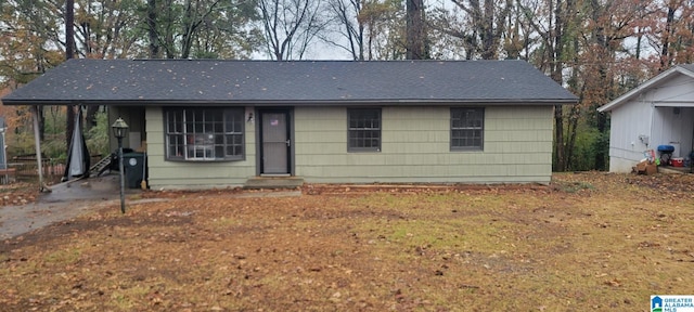 view of front of home