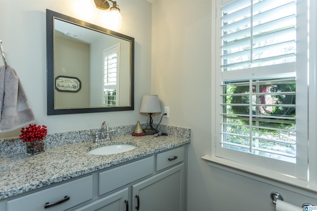 bathroom featuring vanity