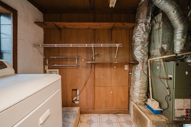 interior space featuring washer / dryer