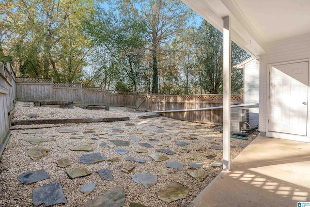 view of patio / terrace featuring central AC