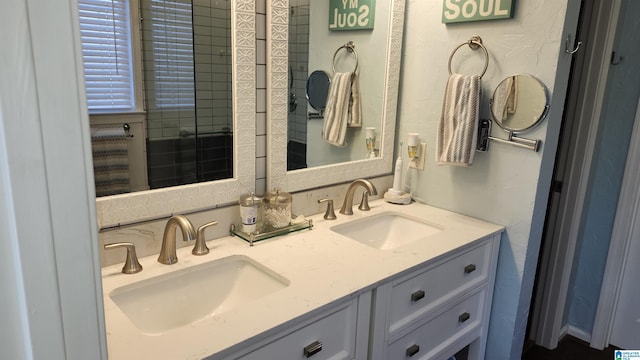 bathroom with vanity