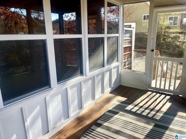 view of sunroom / solarium
