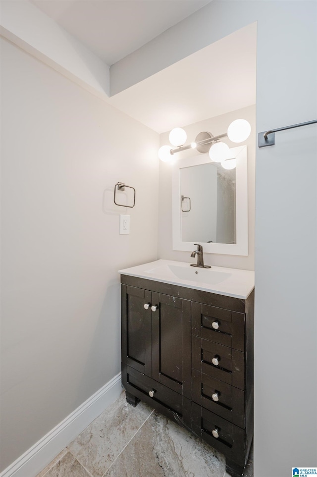 bathroom featuring vanity