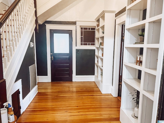 interior space featuring hardwood / wood-style flooring