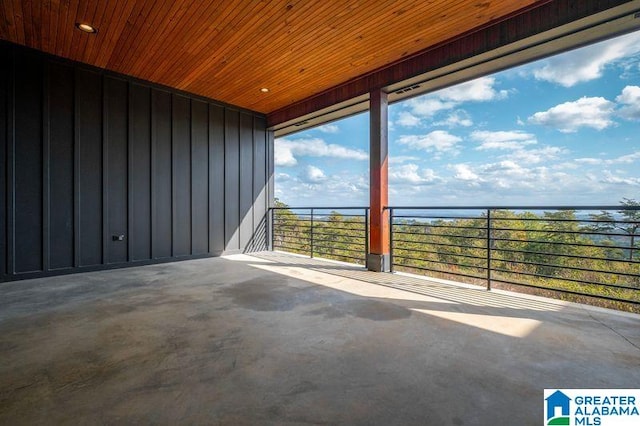 view of patio / terrace with a balcony