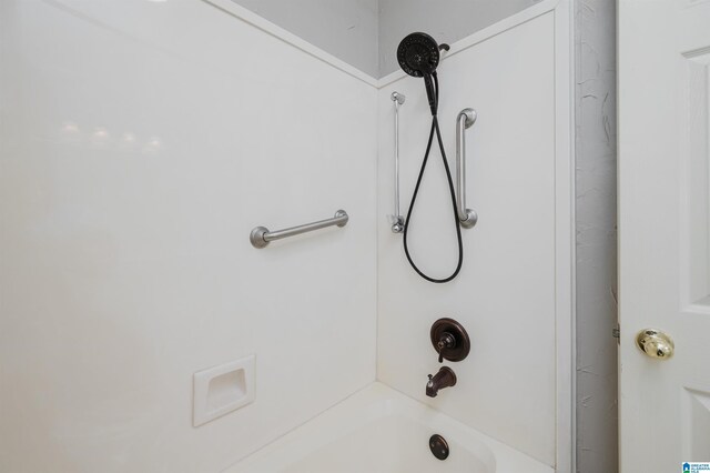 bathroom featuring bathtub / shower combination