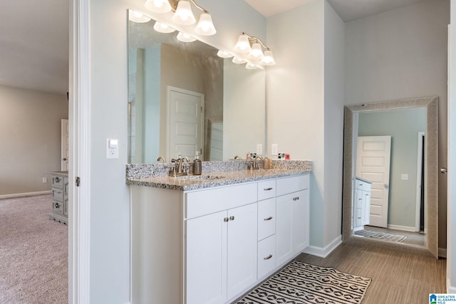 bathroom featuring vanity