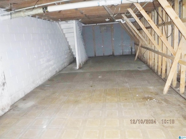 view of attic