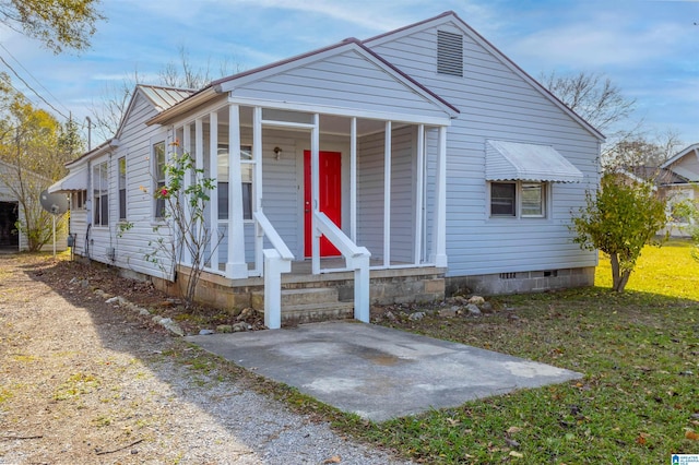 bungalow with covered porch