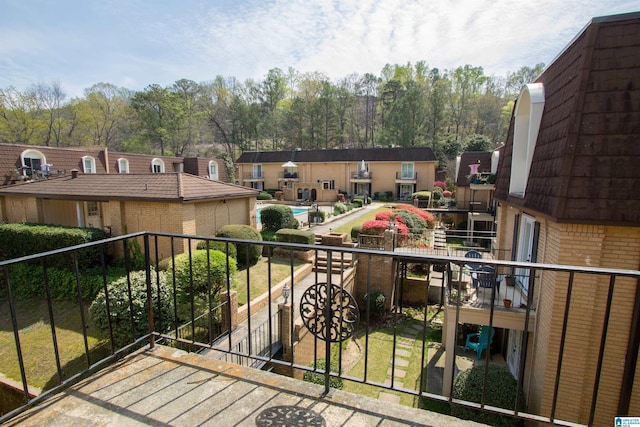 view of balcony