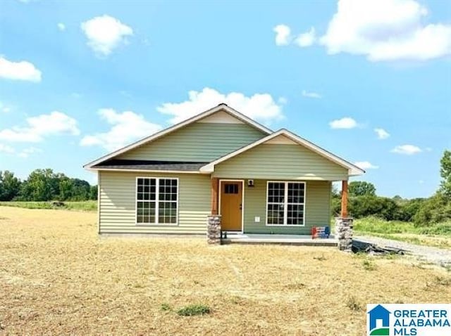 view of front of house with covered porch