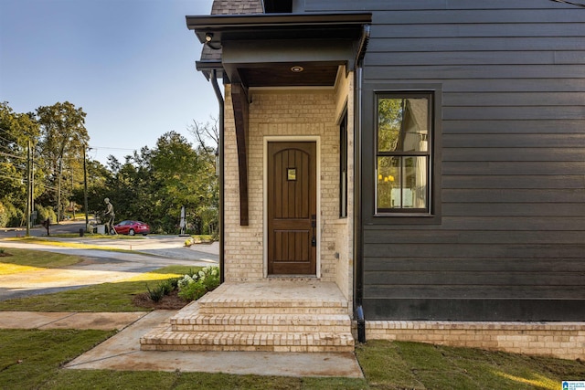 view of entrance to property