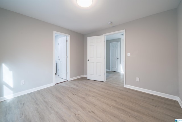 interior space with light hardwood / wood-style flooring