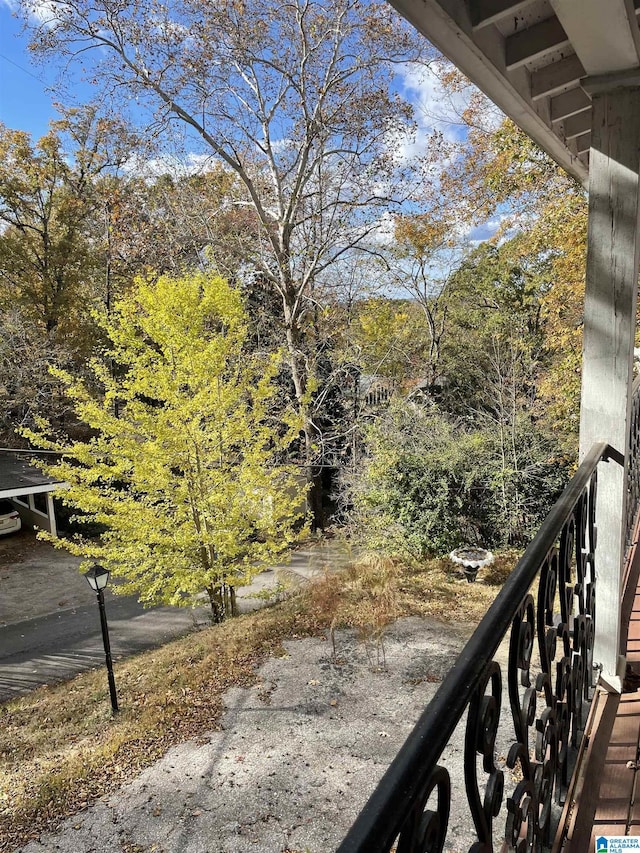 view of balcony