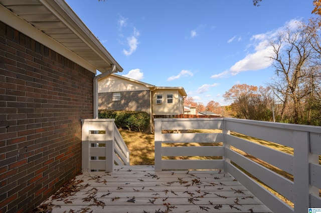 view of patio / terrace featuring a deck