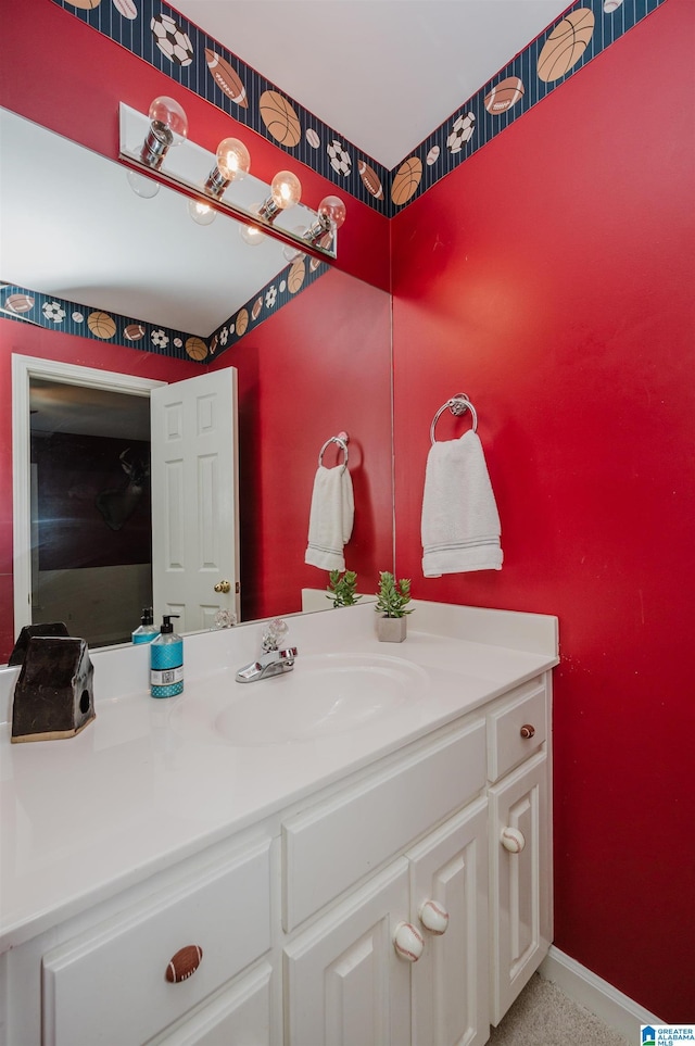 bathroom featuring vanity