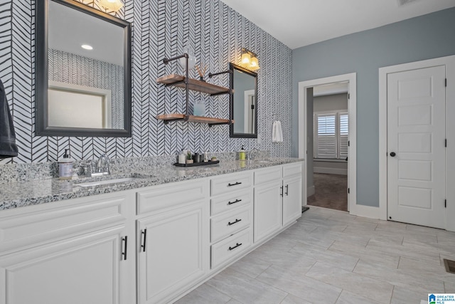 bathroom featuring vanity