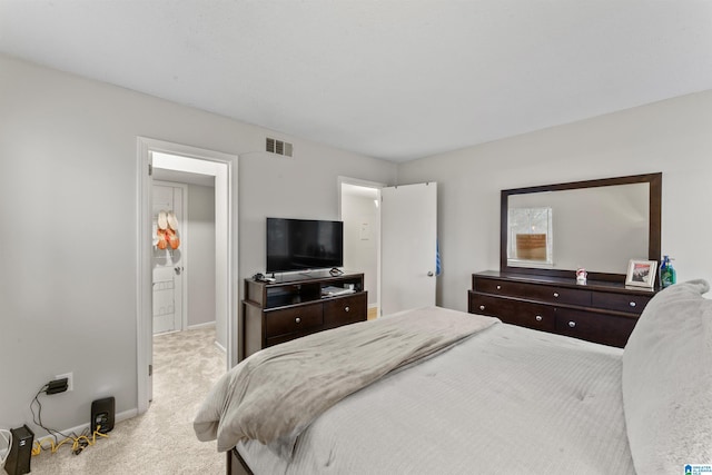 bedroom featuring carpet