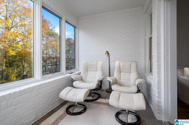 view of sunroom