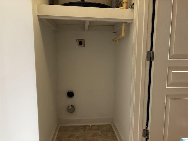 washroom featuring hookup for an electric dryer