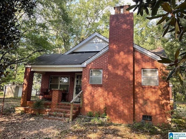 6358 State Highway 129, Winfield, AL 35594 - exterior space with a porch
