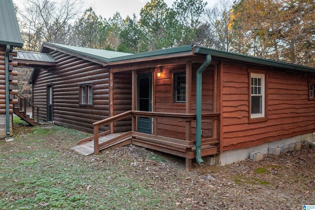 view of rear view of property