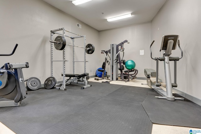 view of workout room