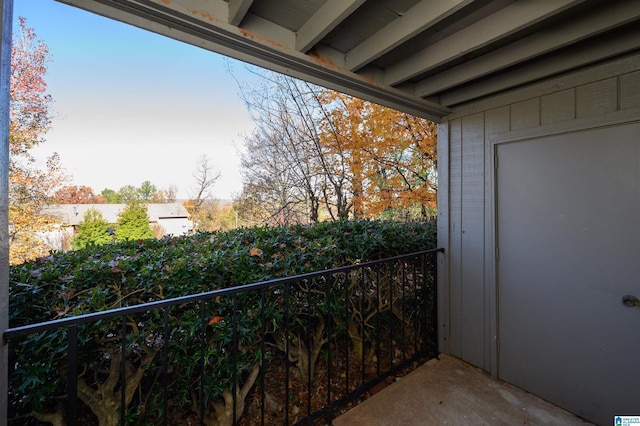 view of balcony