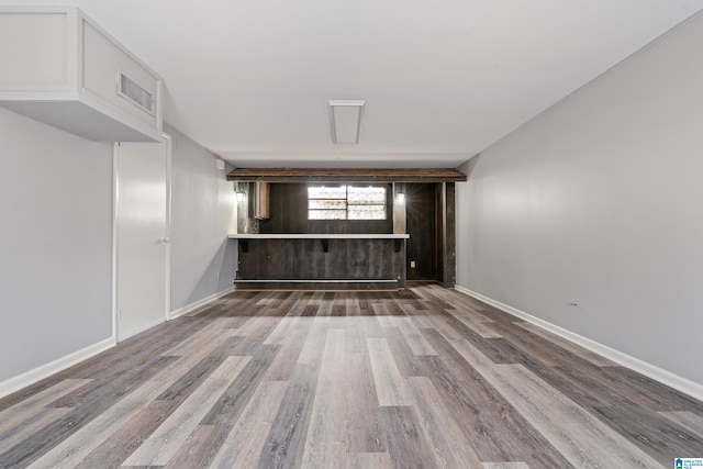 interior space featuring hardwood / wood-style flooring