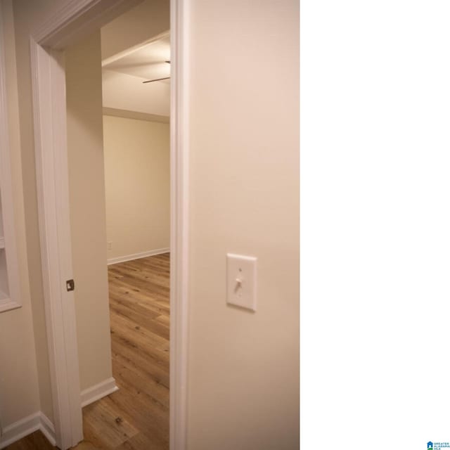 interior space featuring hardwood / wood-style floors