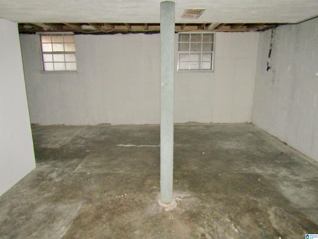 view of basement