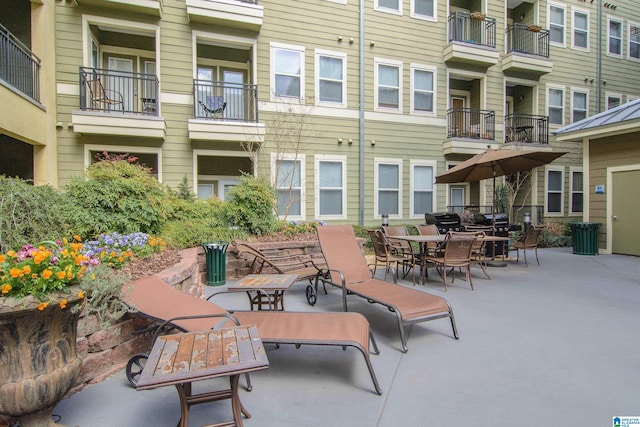 view of patio / terrace with area for grilling