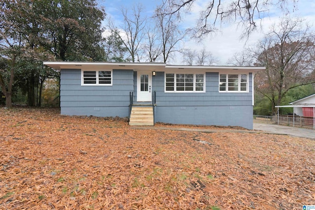 view of front of home