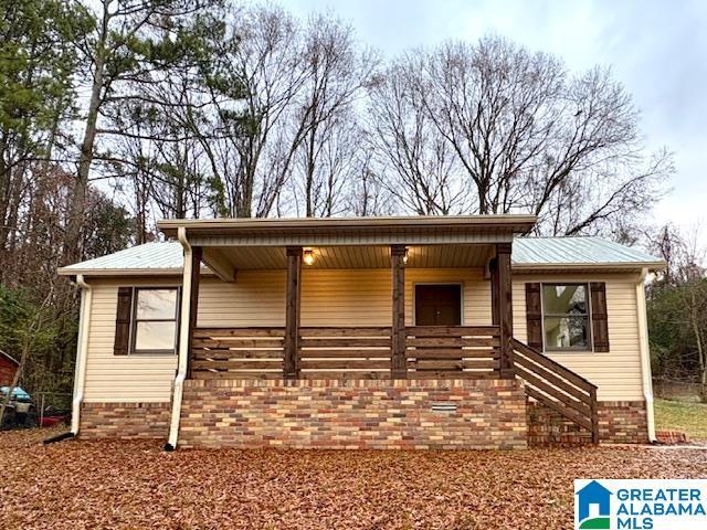 exterior space featuring covered porch