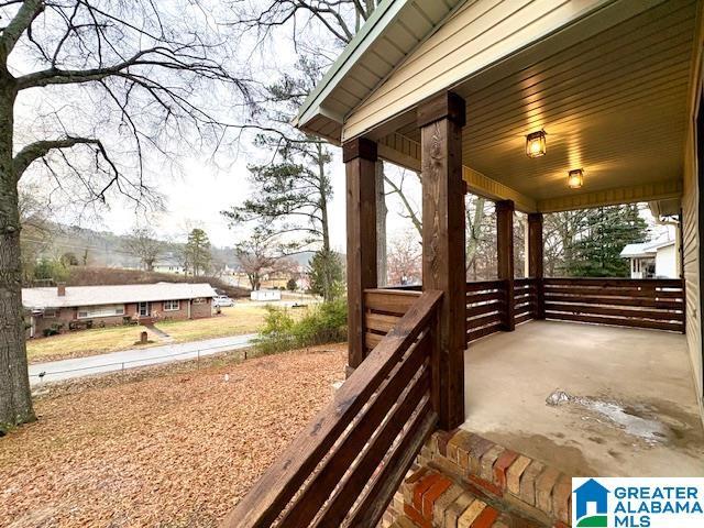 exterior space with covered porch