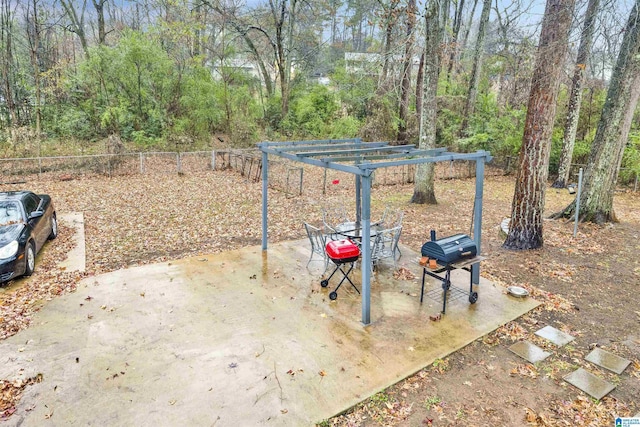 view of patio / terrace featuring area for grilling