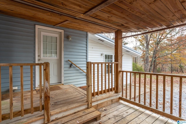 view of wooden terrace