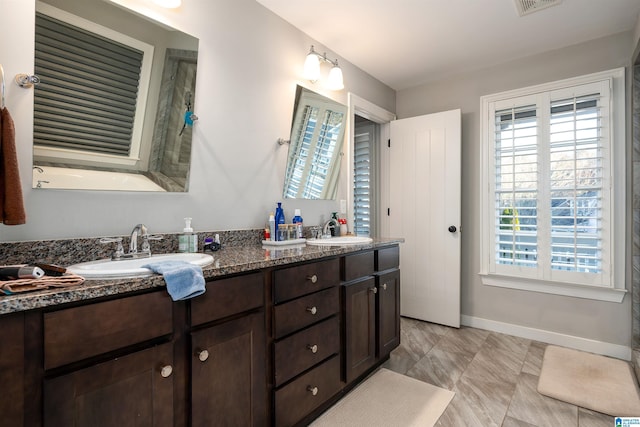 bathroom with vanity